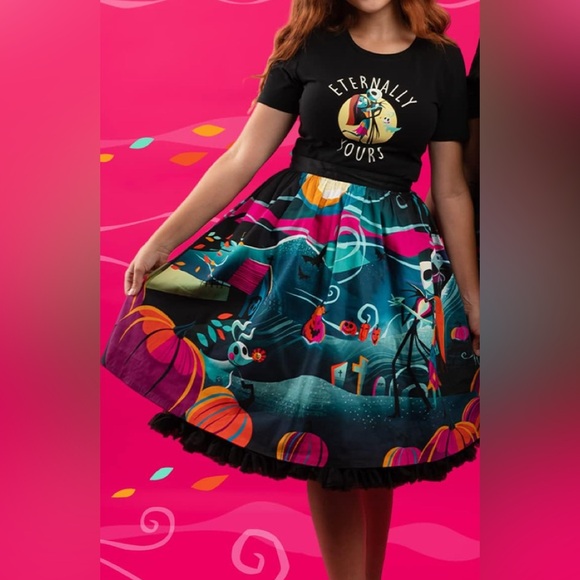 NWT Stitch Shoppe by Loungefly Skirt & Top Set Nightmare Before Christmas Disney